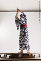 japanese woman in kimono with sword saori 06c